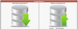 Initiating a Pi-Star configuration backup or restore